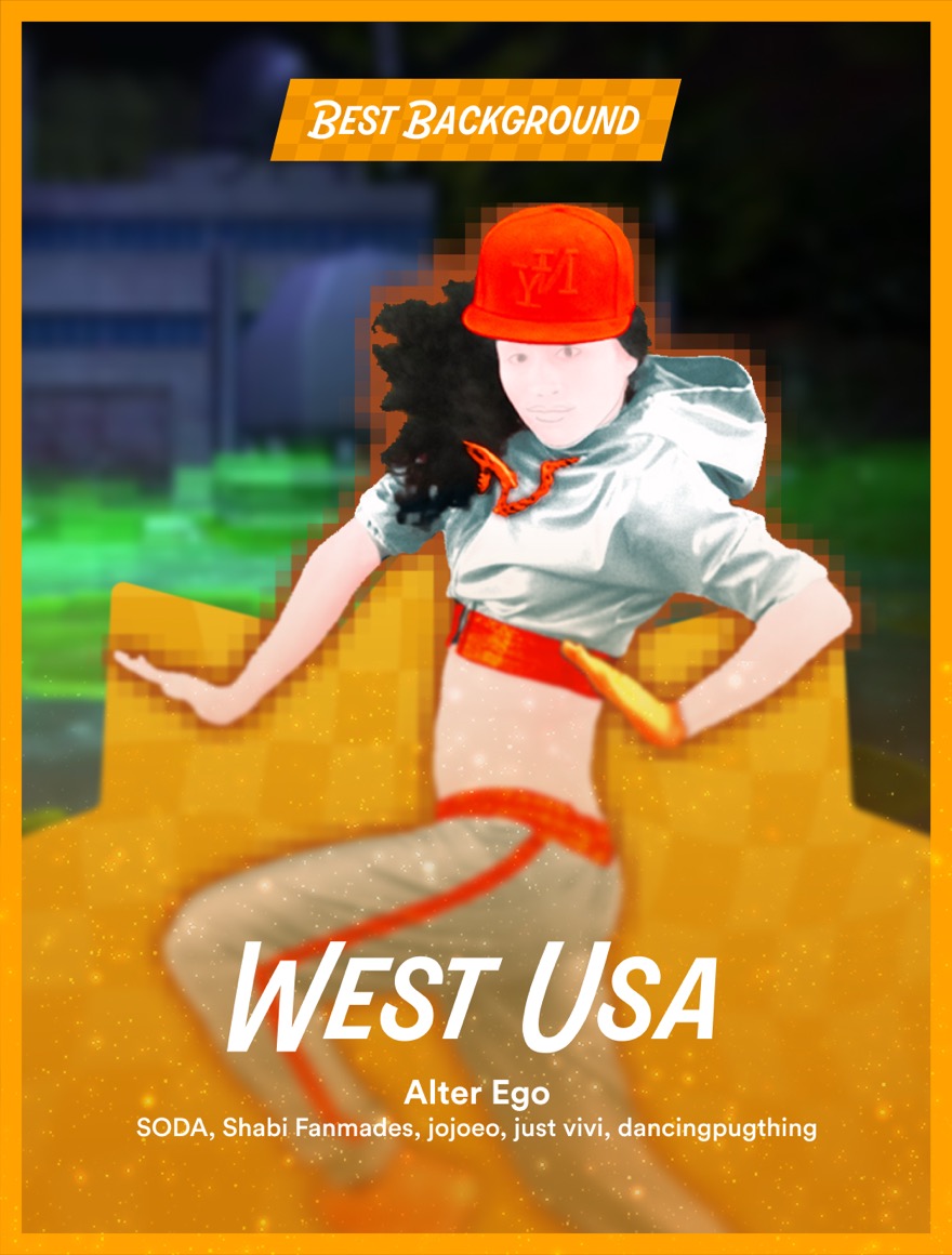 Best Background 2026: West USA, Alter Ego by SODA, Shabi Fanmades, jojoeo, just vivi and dancingpugthing