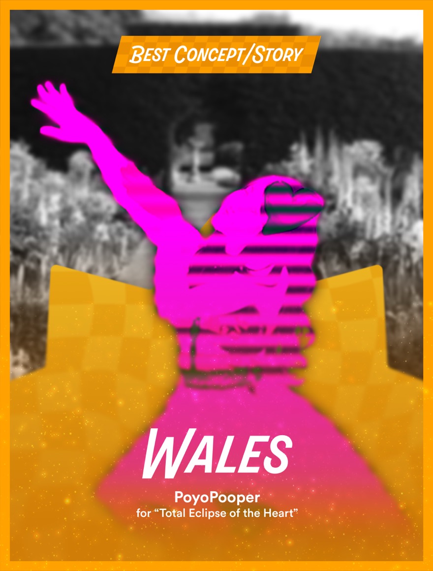 Best Concept/Story 2026: Wales, PoyoPooper for Total Eclipse of the Heart